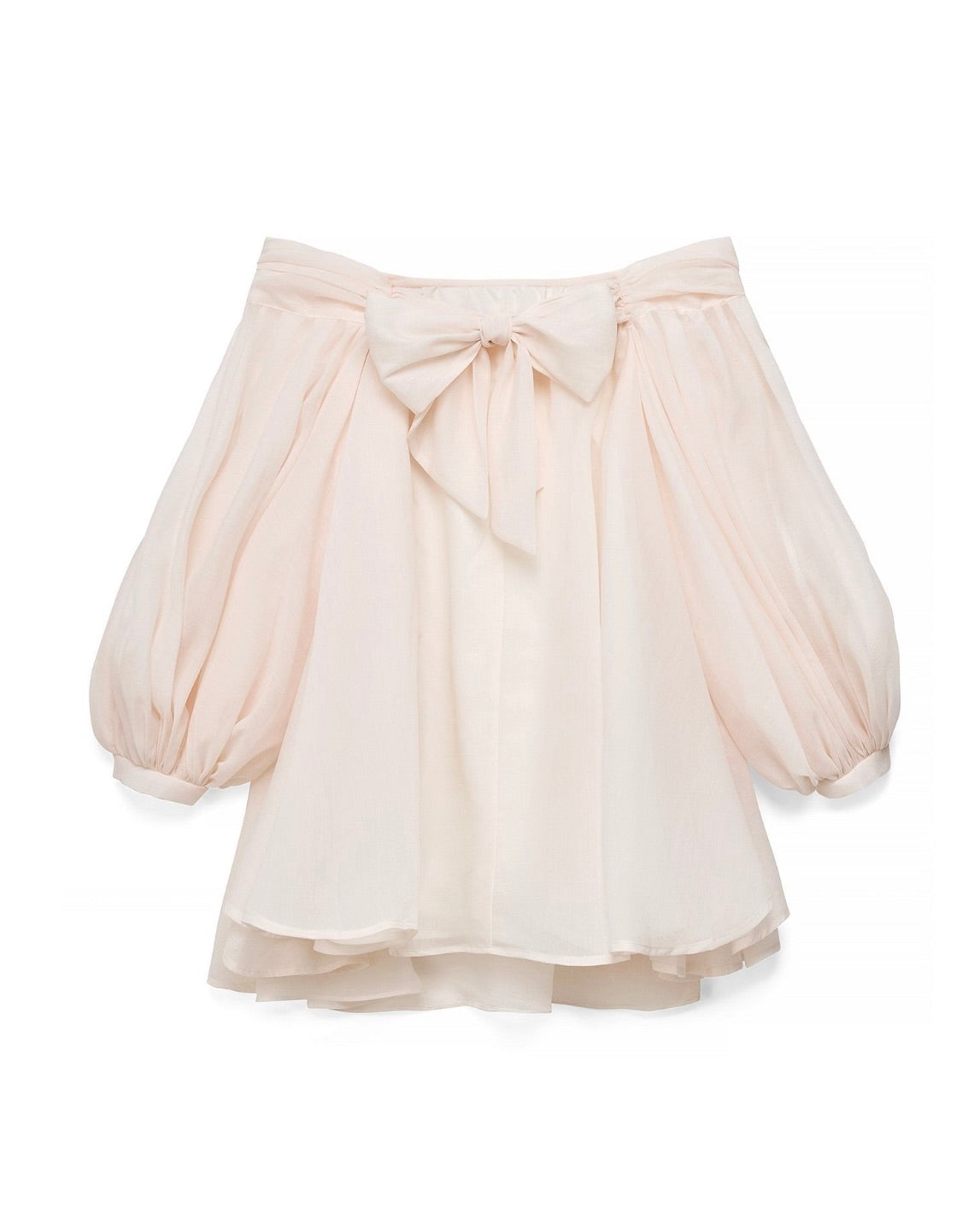 Minivestido Off-Shoulder de Organza