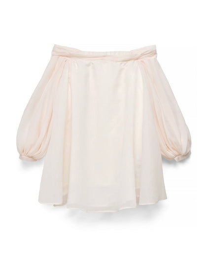 Minivestido Off-Shoulder de Organza